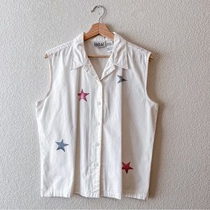 Vintage Stars Sleeveless Blouse